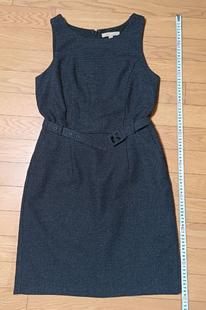 바나나리퍼블릭 울 혼방 벨티드 원피스 (사이즈 6/M)--5