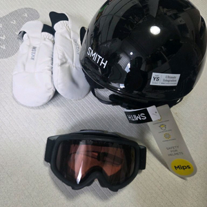 어린이 스미스 헬멧, 고글, INSTAY 장갑 세트 이미지