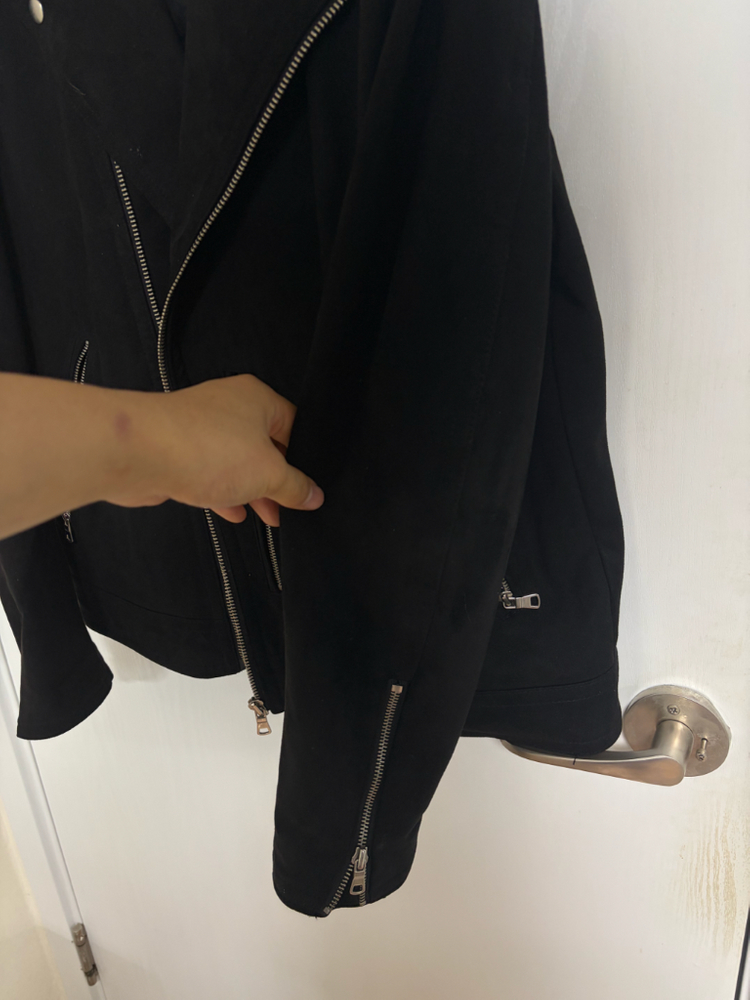 에잇세컨즈 스웨이드 라이더 자켓 [L사이즈]--10