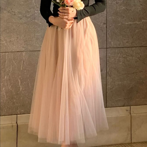 풍성 A라인 밴딩 샤 스커트 고퀄리티