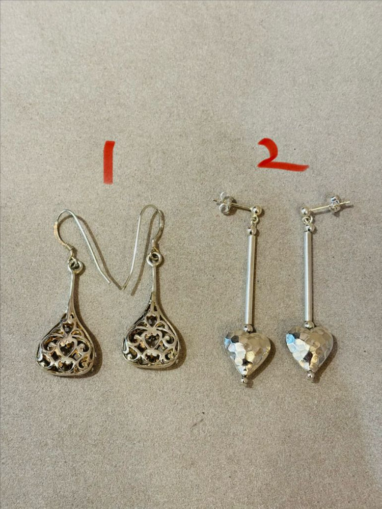 925실버 빈티지 은귀걸이 8--0