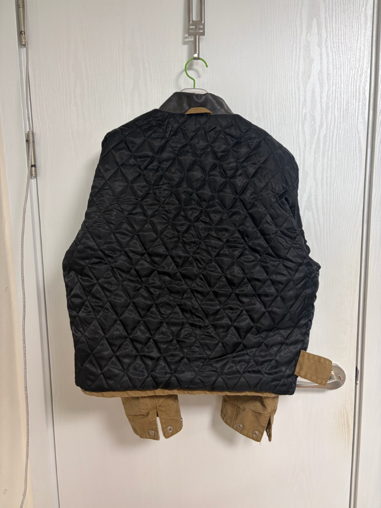 일본산 크롭 진베이지 면자켓 점퍼--9