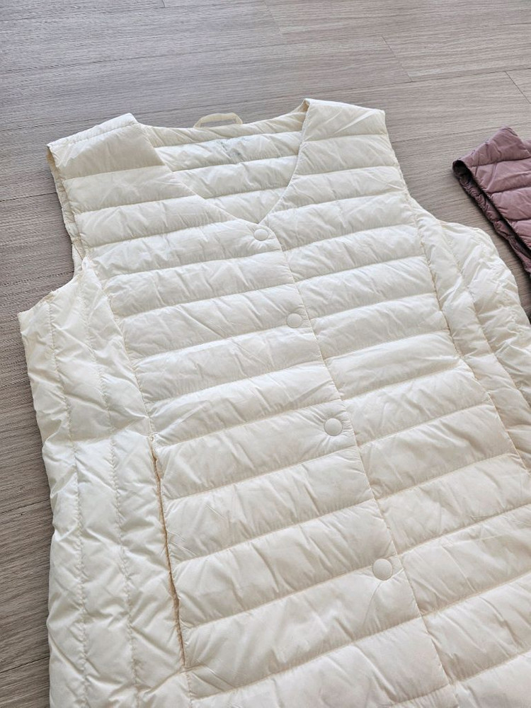 [네고칼차단] 탑텐 거위털 경량 패딩조끼 일괄--1