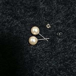 스왈진주 귀걸이 크림