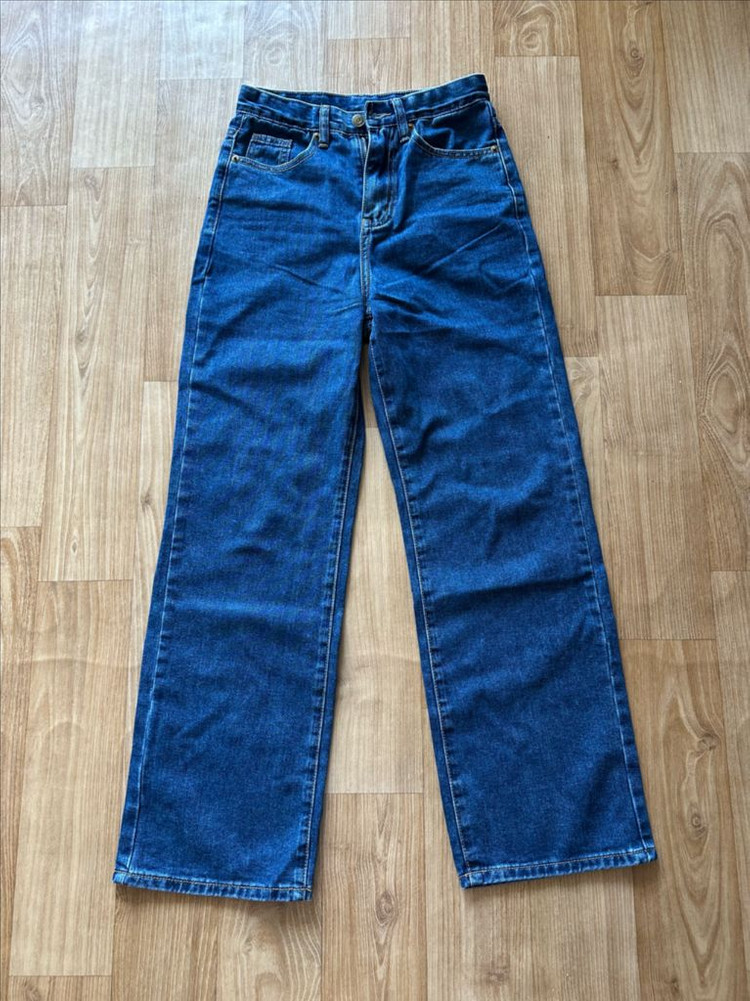 뮤즈핏 YKK 6컬러 히든밴드 난스판 와이드 청바지--4