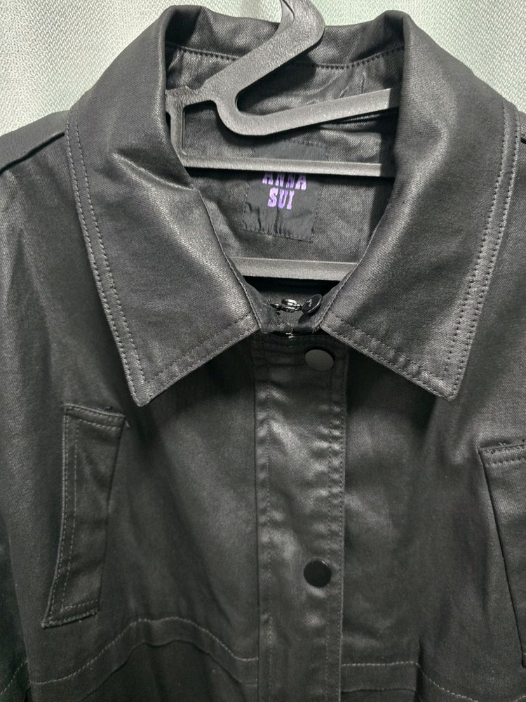 안나수이 블랙 벨트자켓--1