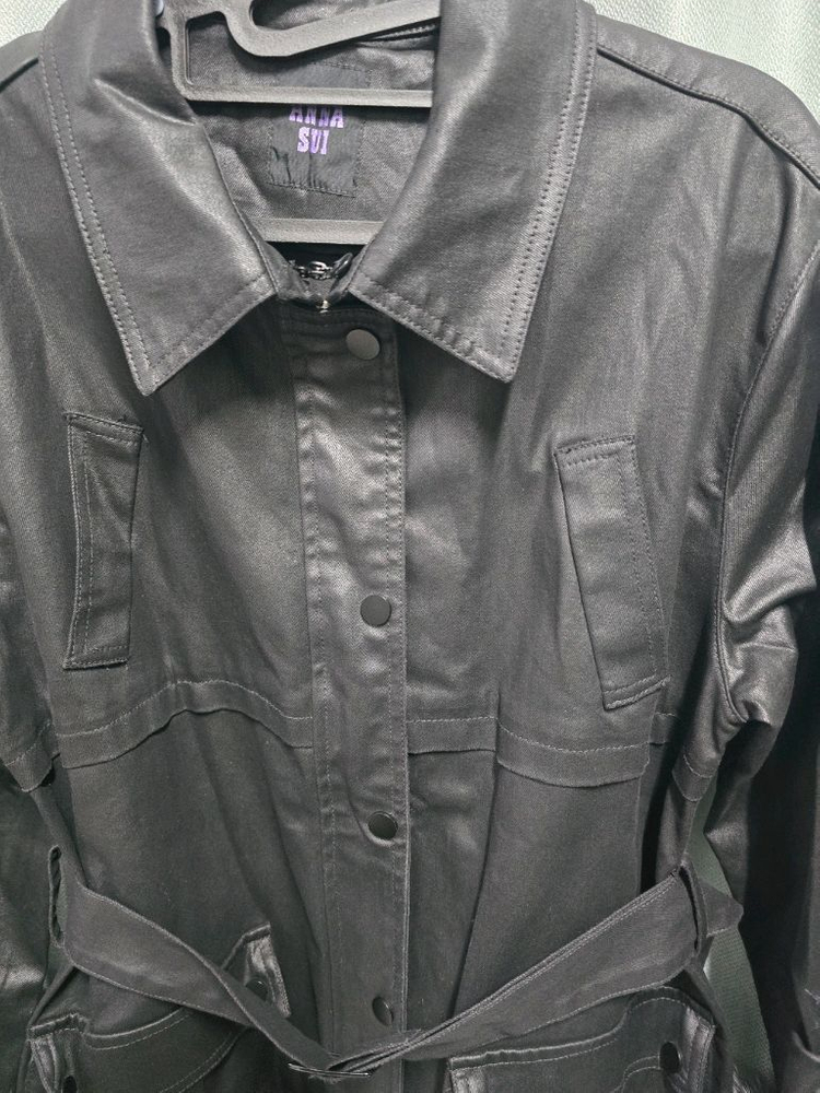 안나수이 블랙 벨트자켓--5