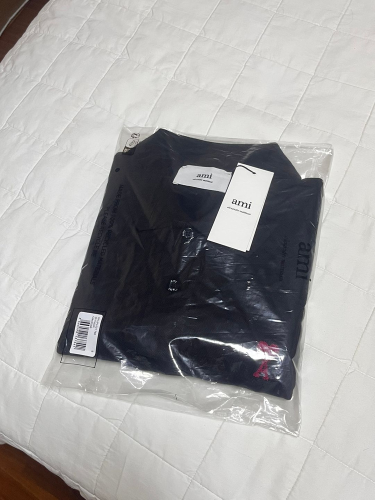 아미 하트 로고자수 폴로 셔츠--1