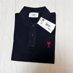 아미 하트 로고자수 폴로 셔츠