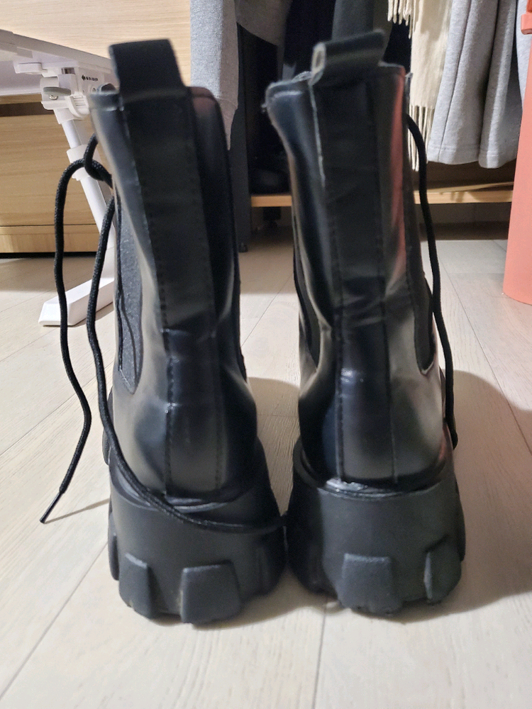 키높이 워커 부츠 235 블랙--5