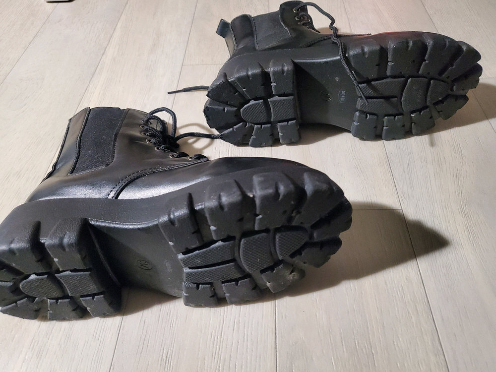 키높이 워커 부츠 235 블랙--6