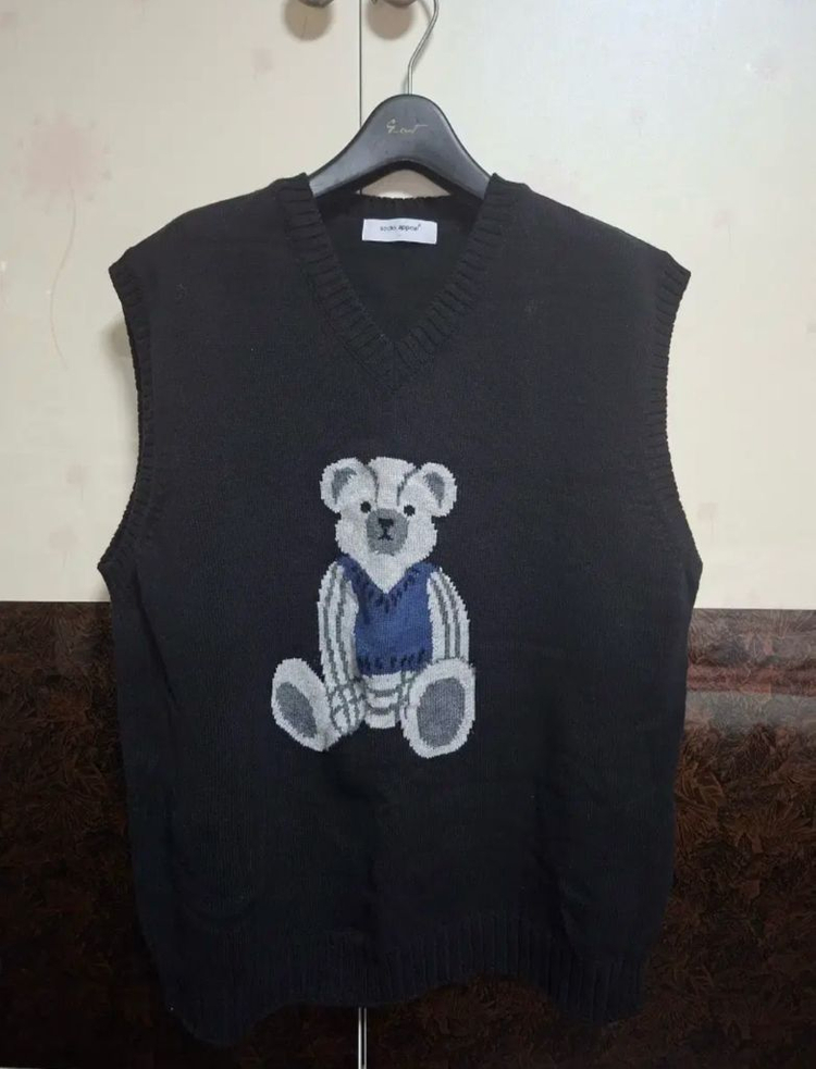 삭스어필 니트 조끼--4