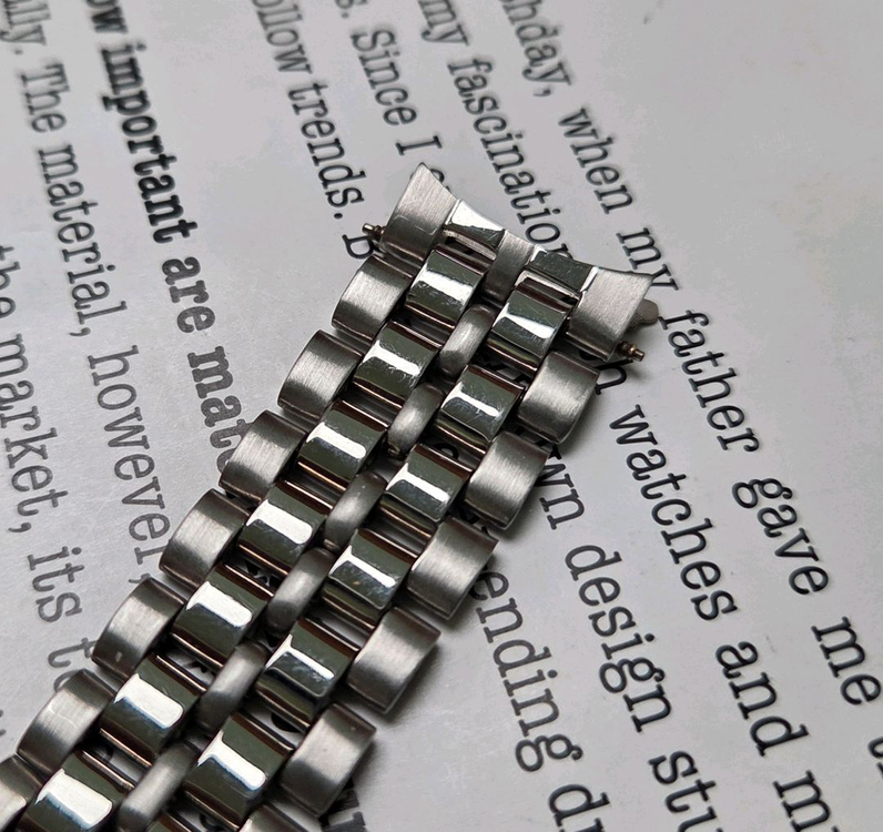 빈티지 라도 18mm 러그날개형 바둑이 메탈 브레이슬릿 시계줄 이미지