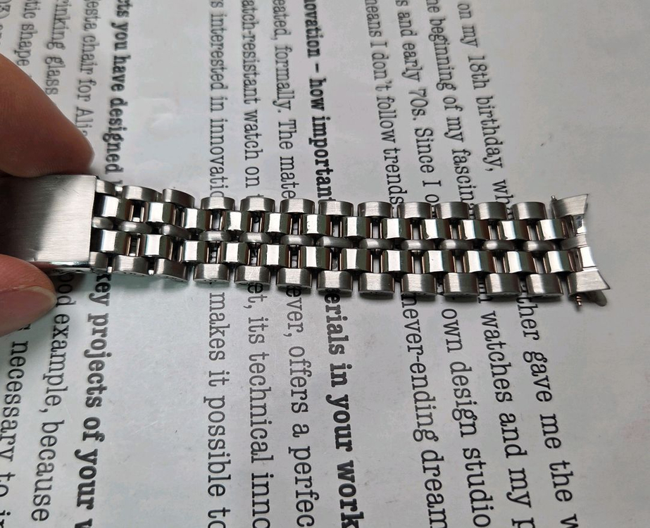 빈티지 라도 18mm 러그날개형 바둑이 메탈 브레이슬릿 시계줄 이미지