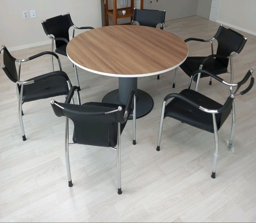 회의용테이블 회의용의자 파티션 책상 의자 원탁 서랍 책장 수납장 원형테이블 탁자--9