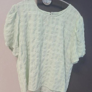 (1회 착용)민트 셔링 여성 블라우스 55 이미지