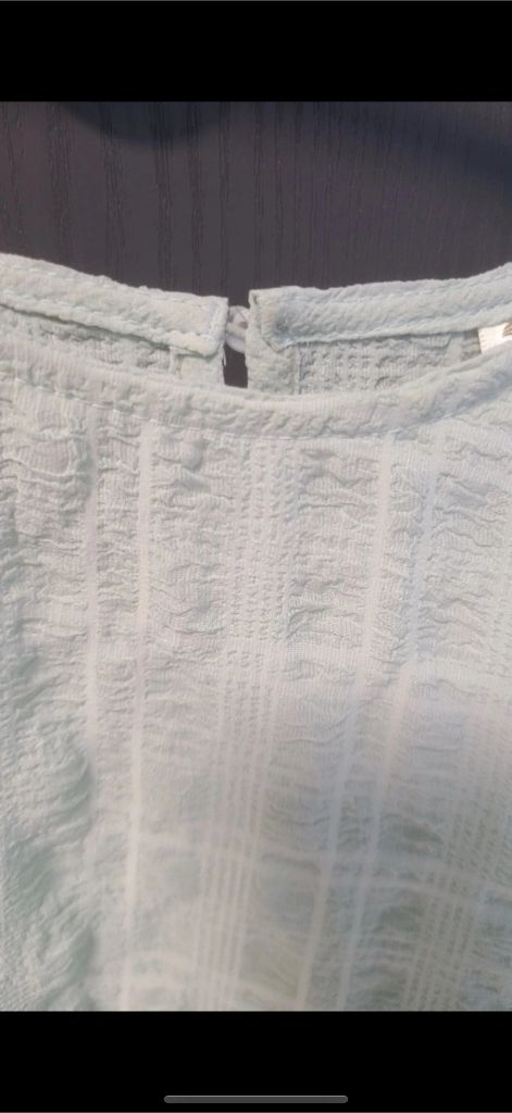 (1회 착용)민트 셔링 여성 블라우스 55 이미지