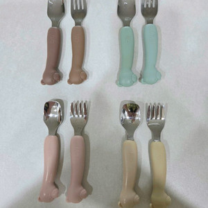 여아남아 유아아기 tgm 실리콘 스푼포크 4set