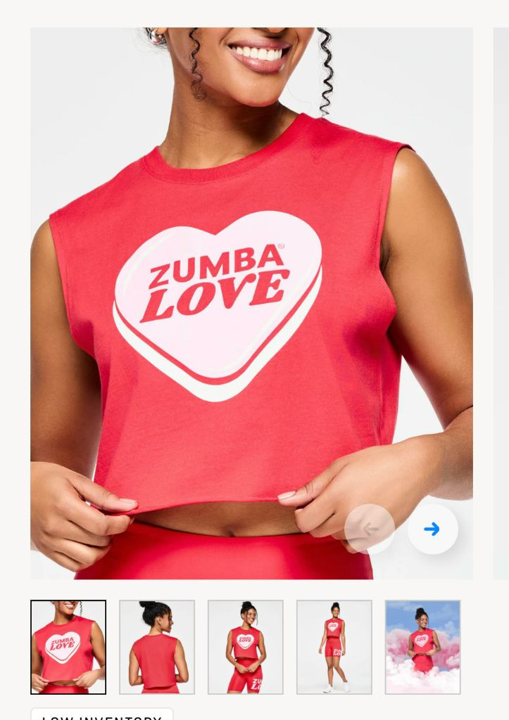 줌바웨어 크롭탱크--2