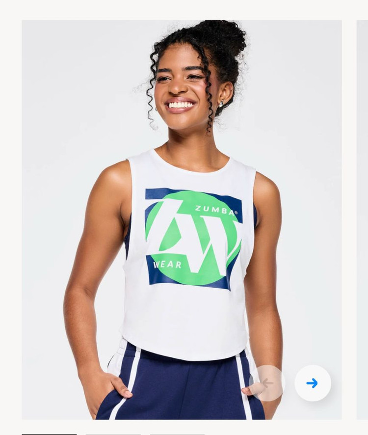 줌바웨어 크롭탱크--2