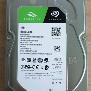 Seagate Barracuda HDD 3.5인치 1TB 미사용품.