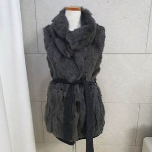 리얼퍼 베스트 털조끼 토끼털