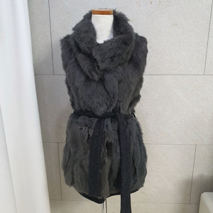 리얼퍼 베스트 털조끼 토끼털