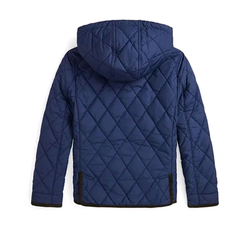 폴로 랄프로렌 보이즈 퀼팅 후드 자켓 네이비(라지) 이미지