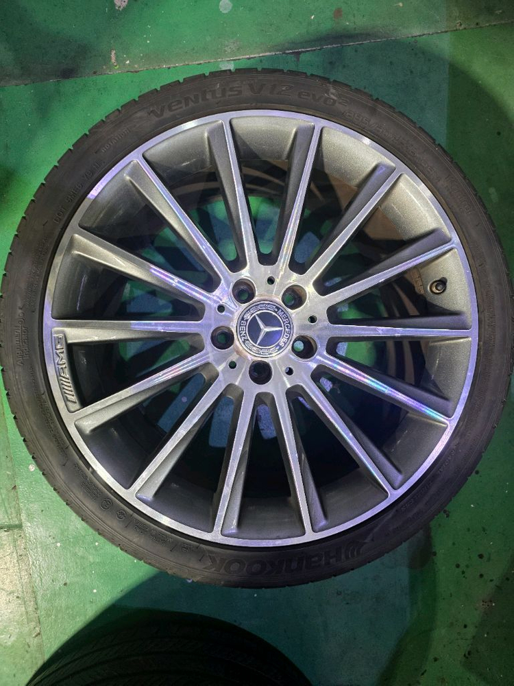 벤츠 CLS(W218) 19인치 순정 AMG 마차휠 휠타이어 세트 (TPMS, 휠캡 포함)--0