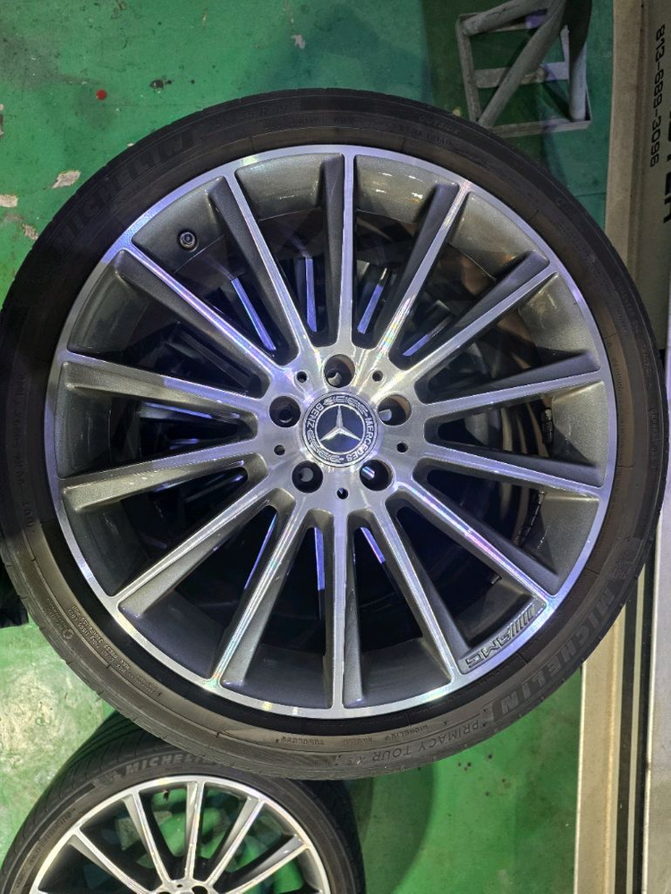 벤츠 CLS(W218) 19인치 순정 AMG 마차휠 휠타이어 세트 (TPMS, 휠캡 포함)--2