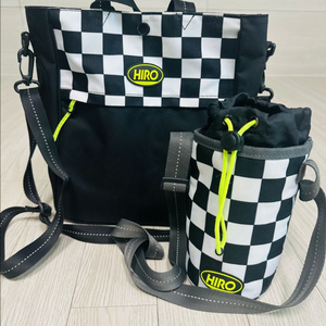 히로 체커보드 보조가방+물병가방 세트