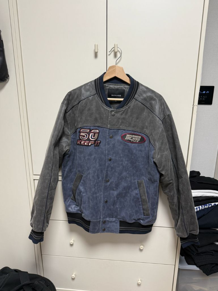 버커루 바시티 패딩 점퍼 B234LI370P (L/100) 거의 새상품 이미지