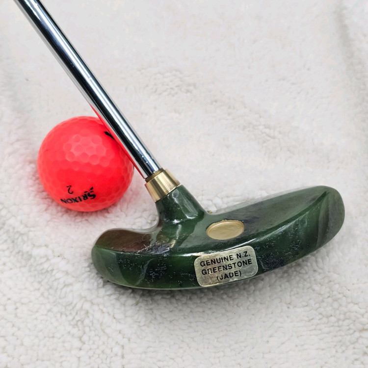 초희귀 소장용 뉴질랜드 천연 Jade 수제 옥퍼터 황동퍼터 이미지