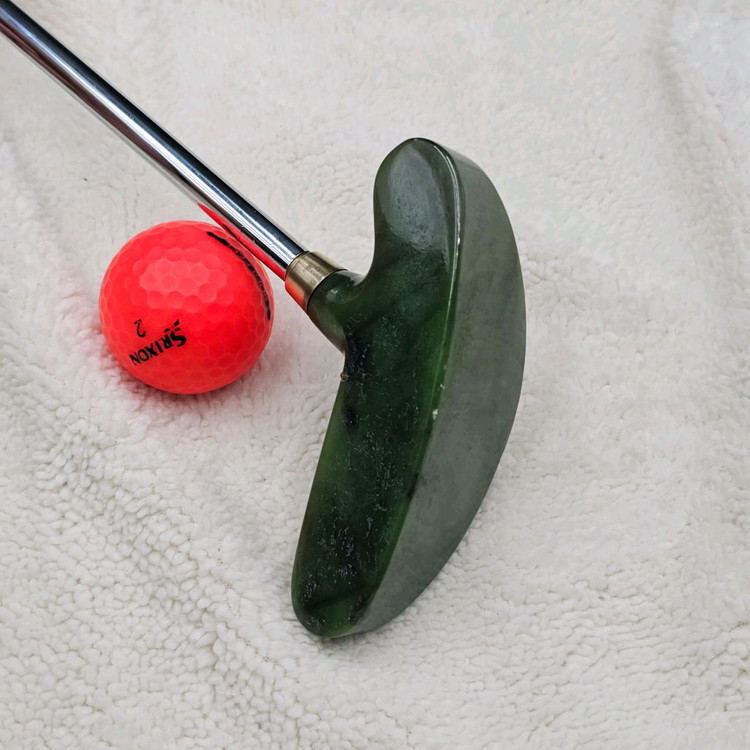 초희귀 소장용 뉴질랜드 천연 Jade 수제 옥퍼터 황동퍼터 이미지