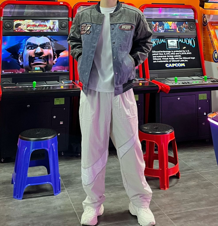 버커루 바시티 패딩 점퍼 B234LI370P (L/100) 거의 새상품 이미지