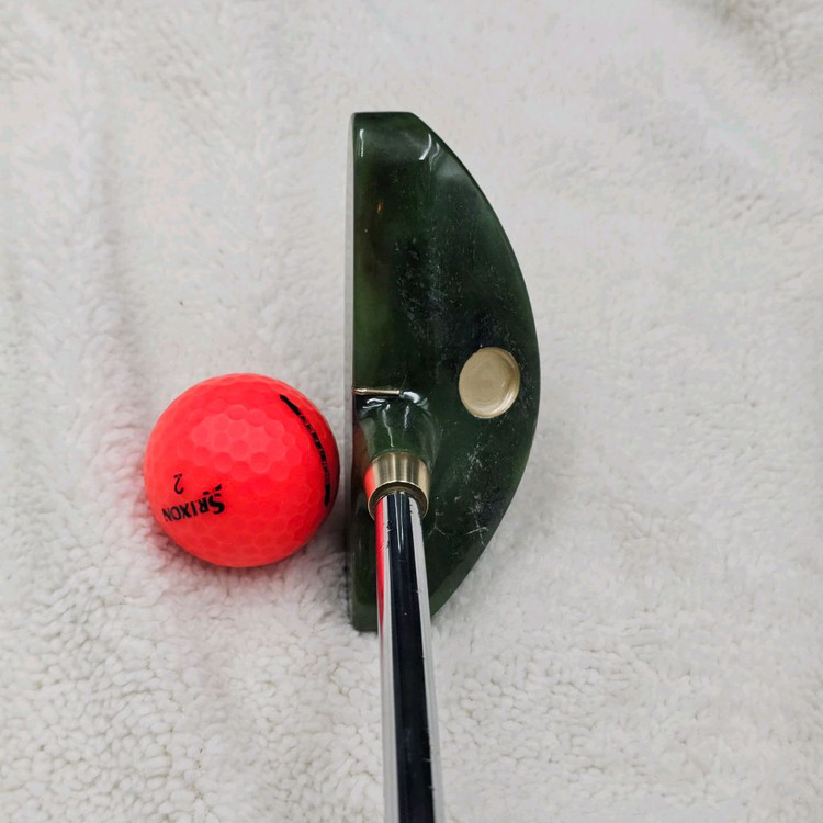 초희귀 소장용 뉴질랜드 천연 Jade 수제 옥퍼터 황동퍼터 이미지