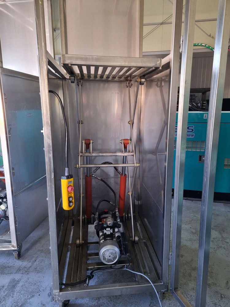 스텐 유압테이블 리프트 스텐 2단로라--1