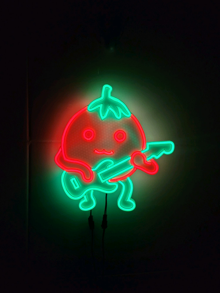 토마토 기타 네온사인 led 램프 조명 이미지