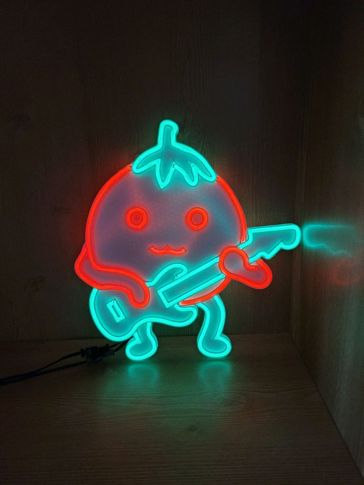 토마토 기타 네온사인 led 램프 조명 이미지
