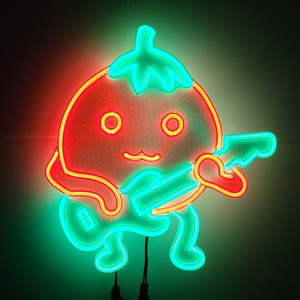 토마토 기타 네온사인 led 램프 조명 이미지