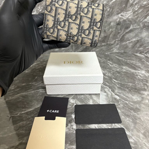 디올 오블리크 자카드 비즈니스 카드지갑