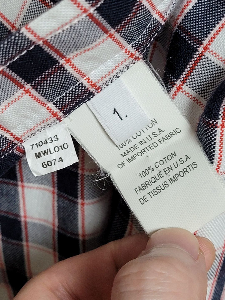 [1] 톰브라운 옥스포드 삼선 체크 셔츠 220518--7