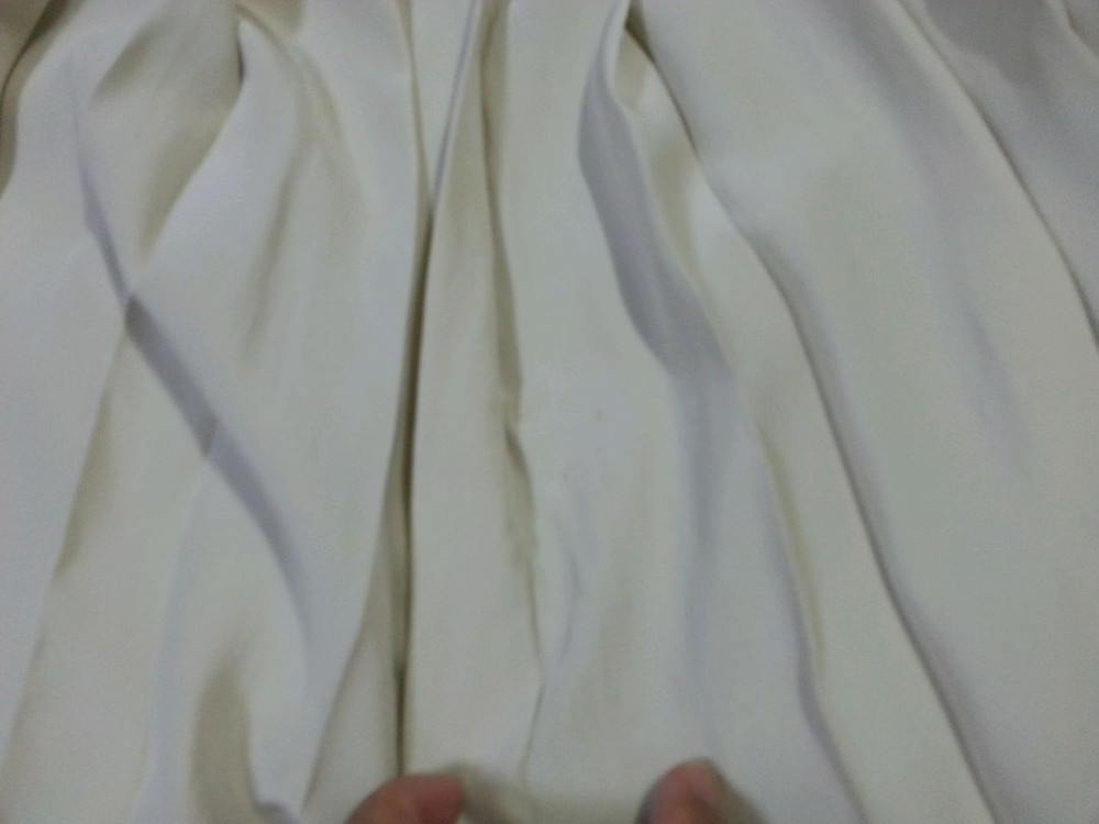 PRADA 프라다 실크 플리츠 스커트--7