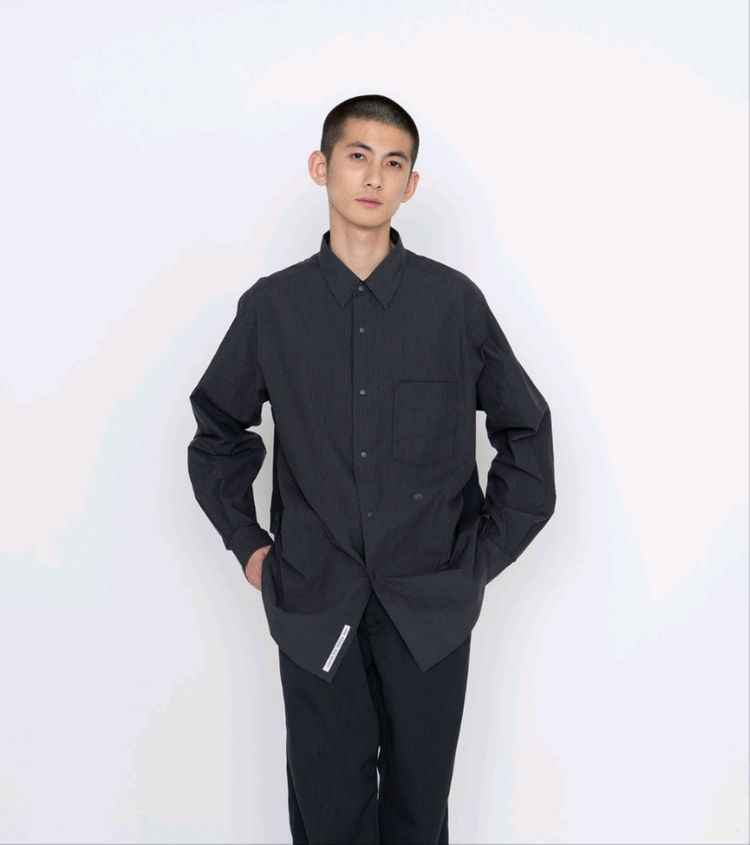 나나미카 셔츠 M SUGF353--4