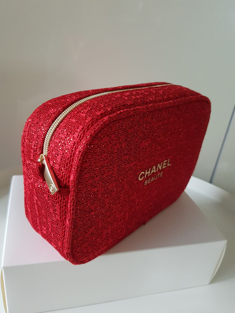 샤넬 홀리데이 트위드 파우치--1