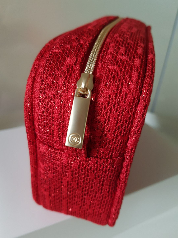 샤넬 홀리데이 트위드 파우치--2