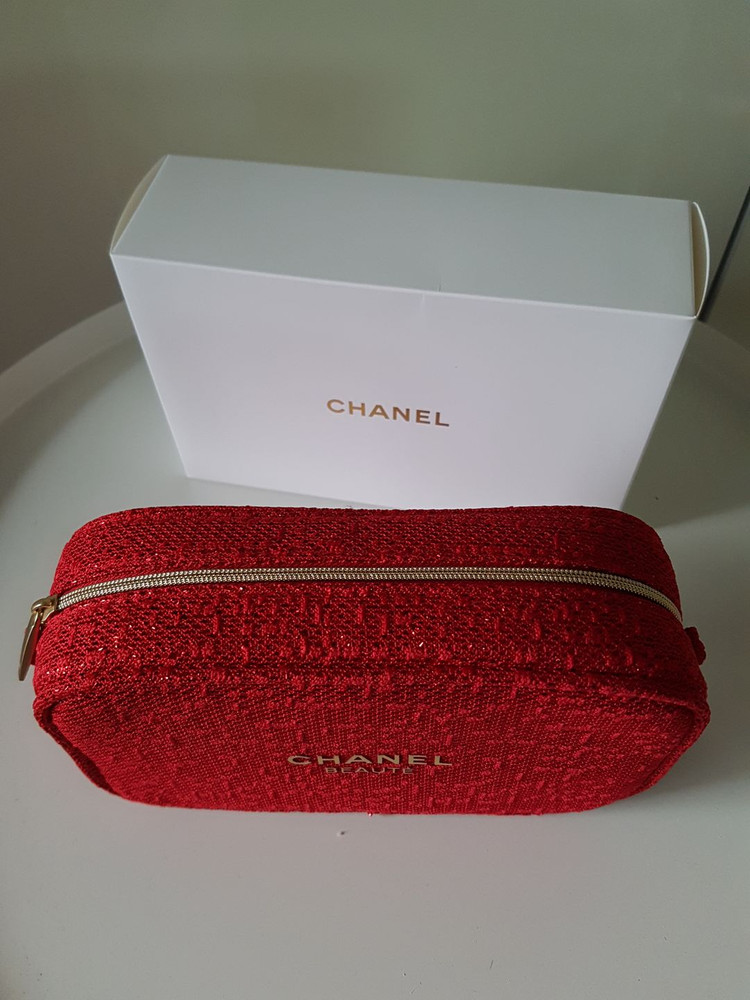 샤넬 홀리데이 트위드 파우치--3