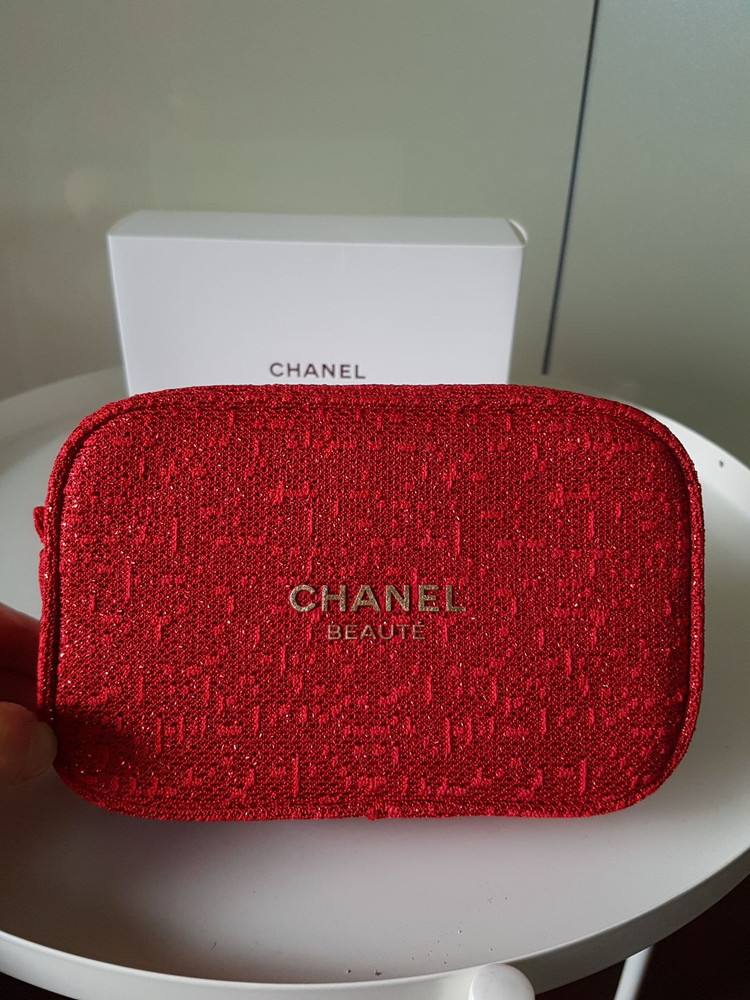 샤넬 홀리데이 트위드 파우치--6