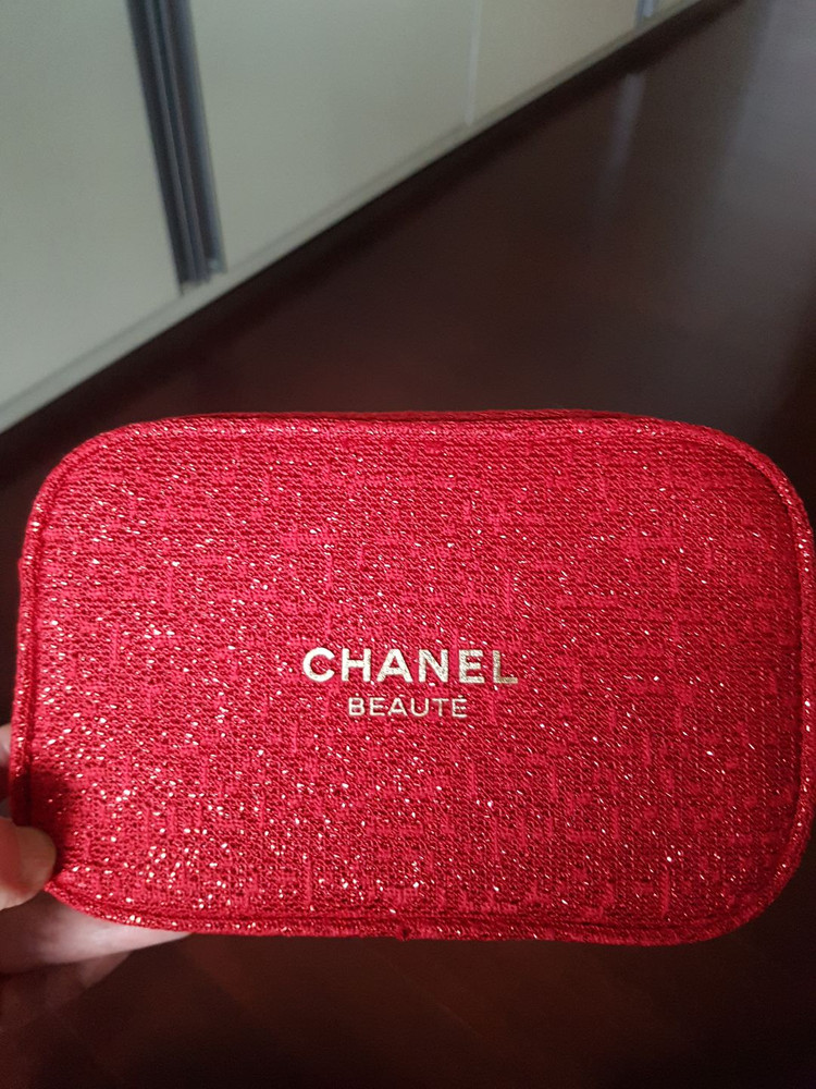 샤넬 홀리데이 트위드 파우치--4