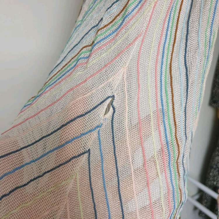 명품 MISSONI 미쏘니 벨슬리브 로브스타일 랩가디건 M--5